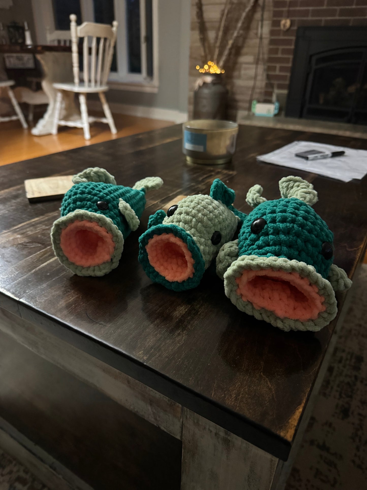 Handmade Crochet Large Mouth Bass Plush