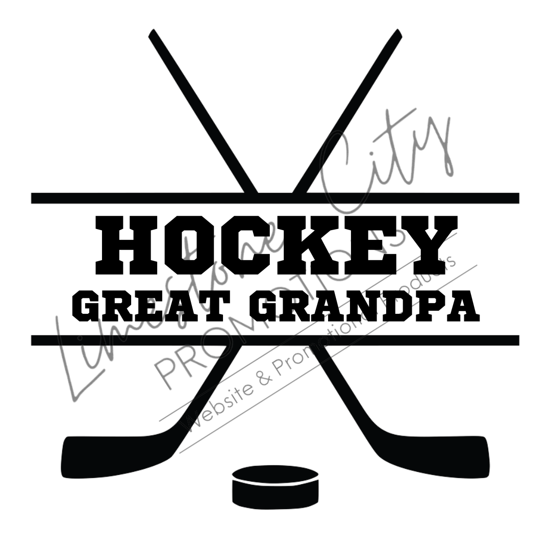 Hockey Great Grandpa Car Decal