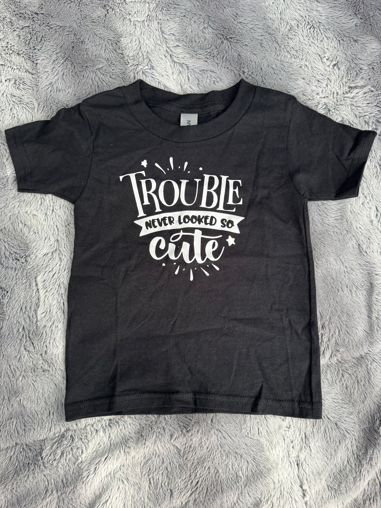 “Trouble Never Looked So Cute” Kids T-Shirt 😎✨