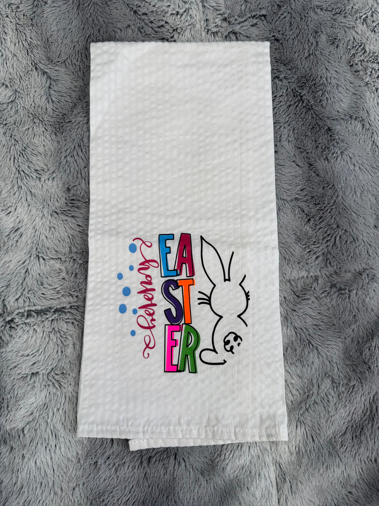 Happy Easter Bunny Hand Towel 🐰🌸