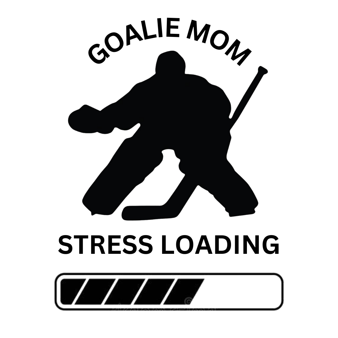Goalie Mom Stress Loading Car Decal