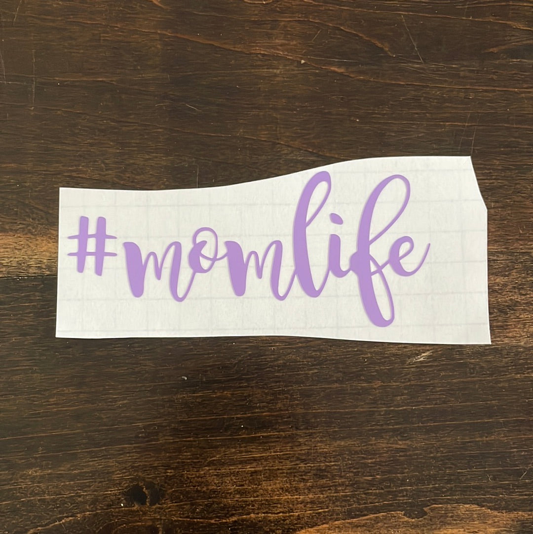 #Momlife Car Decal