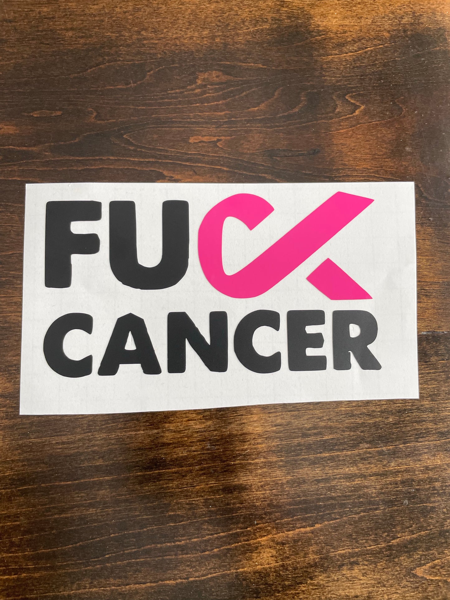 F**k Cancer Car Decal