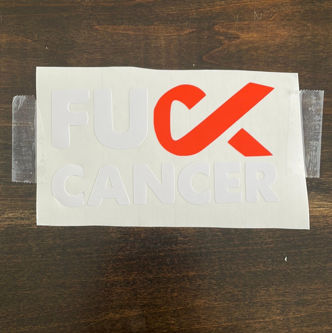 F**k Cancer Car Decal