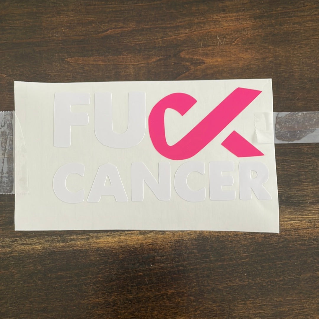 F**k Cancer Car Decal