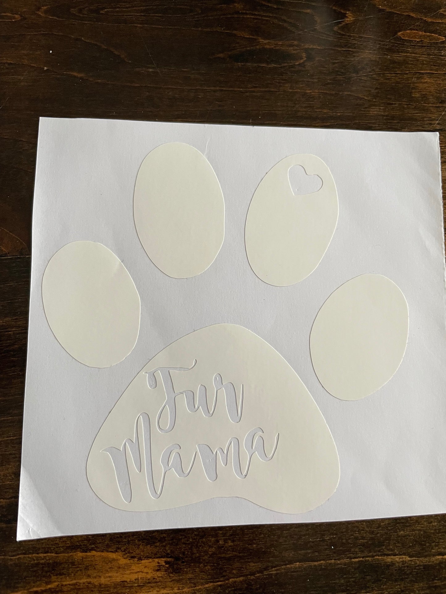 Fur mama Car Decal