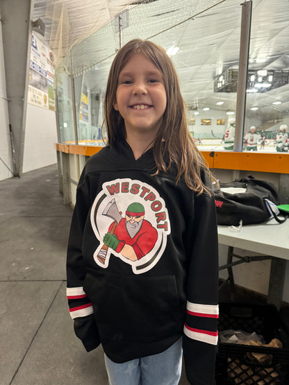 Westport Lumberjacks Hoodie With Hockey Laces (youth)