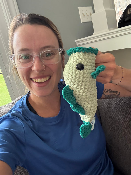 Handmade Crochet Large Mouth Bass Plush