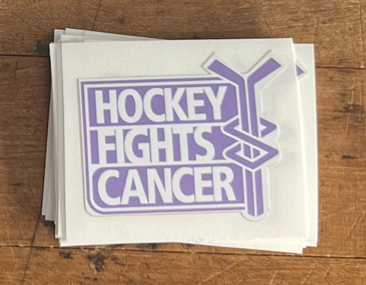Hockey fights cancer decals