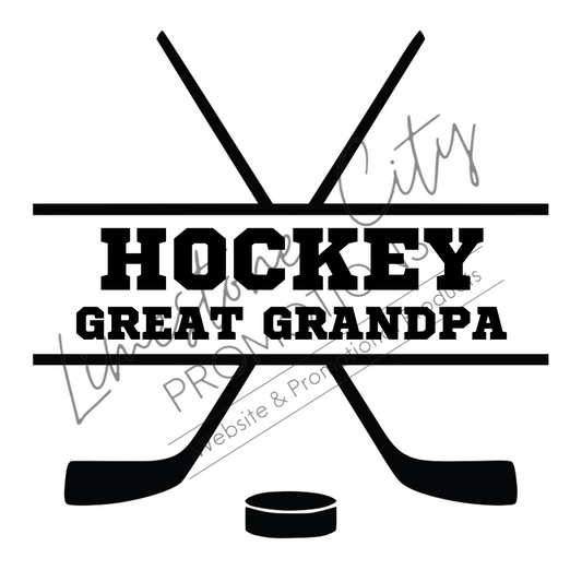 Hockey Great Grandpa Car Decal