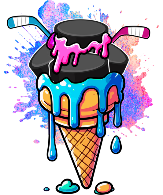 Hockey Drip Ice Cream – Design Only