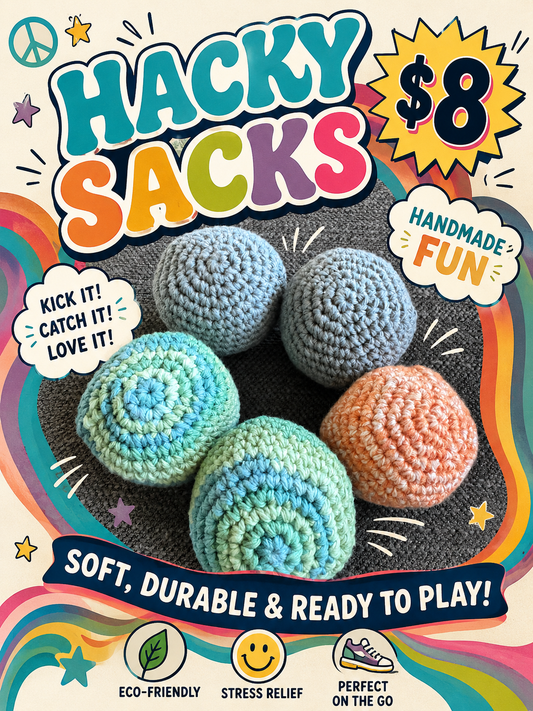 Handmade Crochet Hacky Sack – Fun Juggling & Footbag Toy