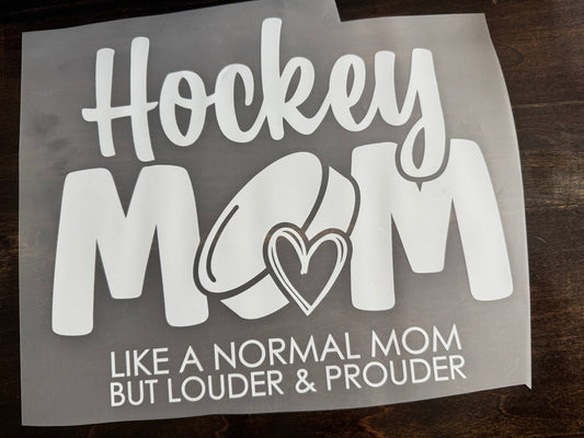 Hockey Mom – Like a Normal Mom But Louder & Prouder T-Shirt Design