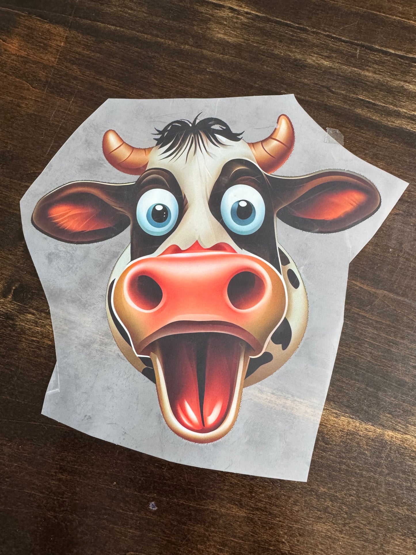 Funny Cartoon Cow Face – Design Only