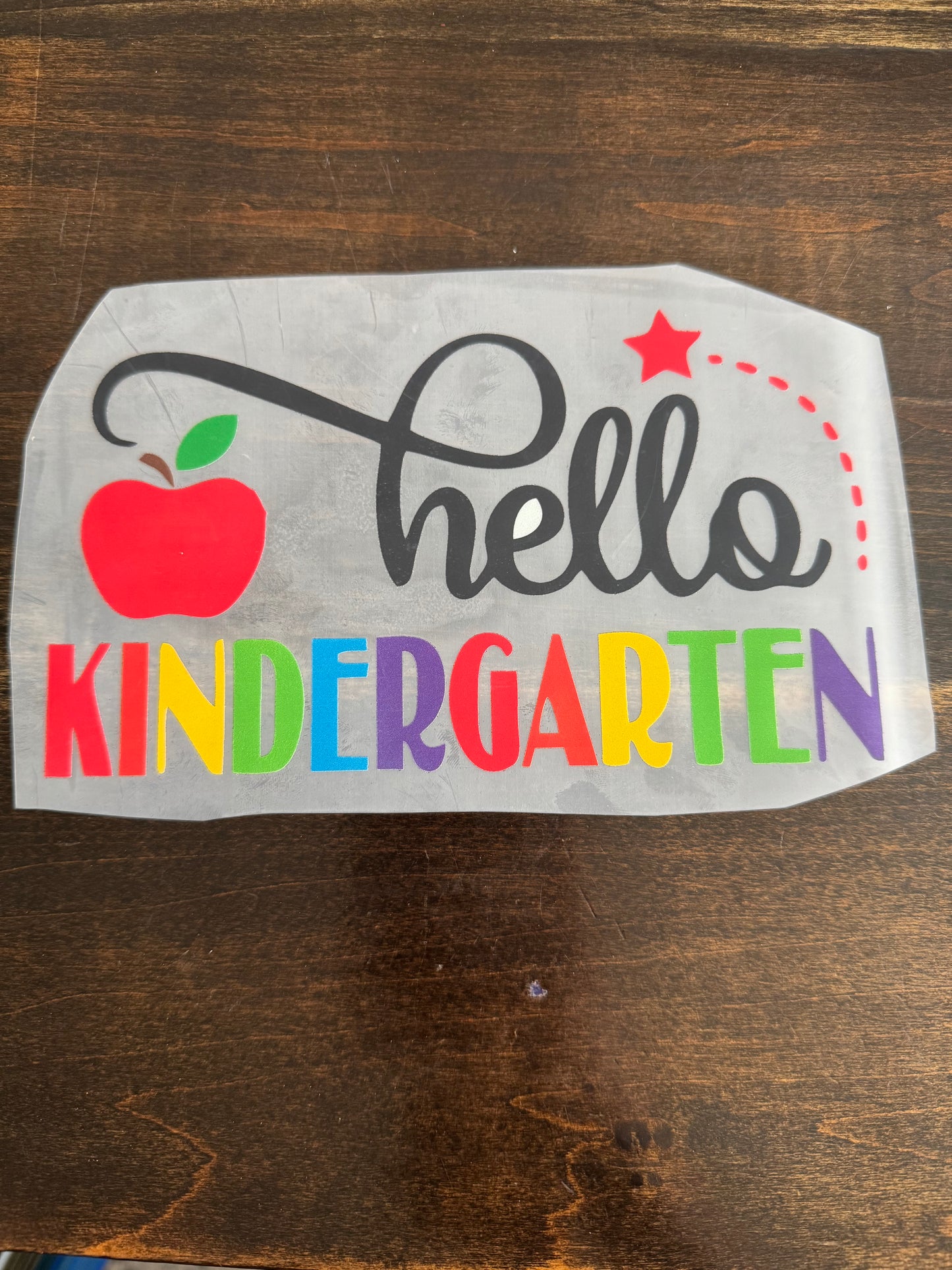 “Hello Kindergarten” T-Shirt Design – Design Only