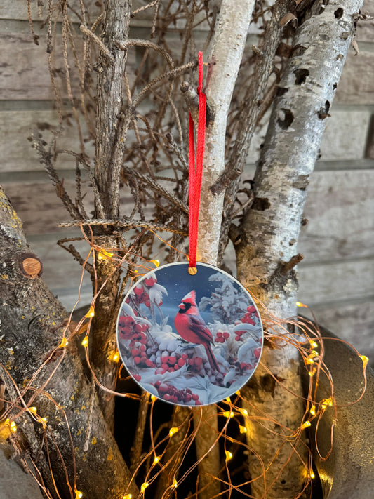 Winter Cardinal Christmas Ornament ❄️❤️