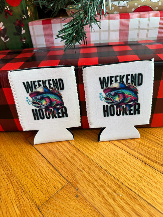 Weekend Hooker Can Koozie 🎣🍻