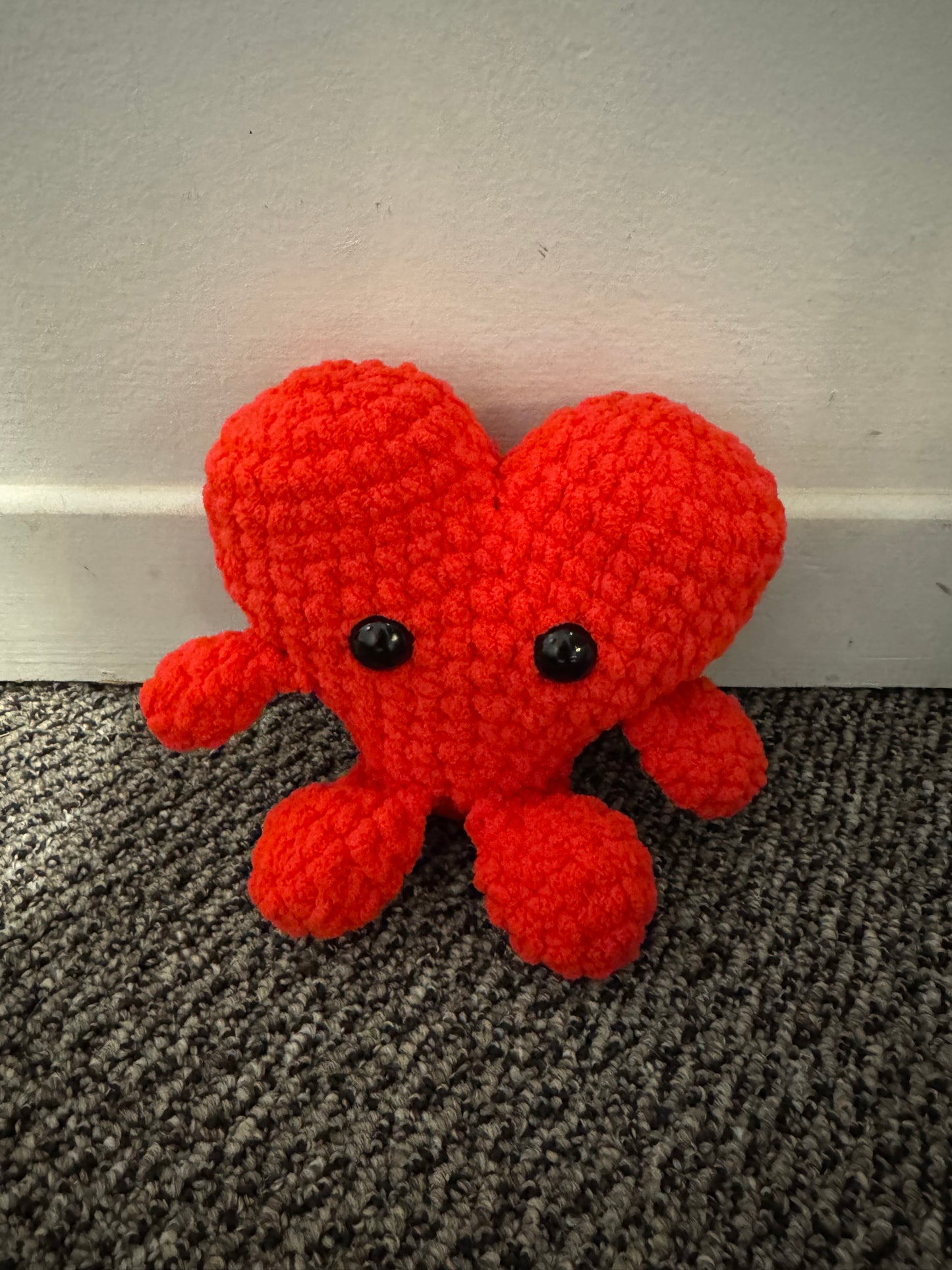 Crochet Heart Stuffed Animal
