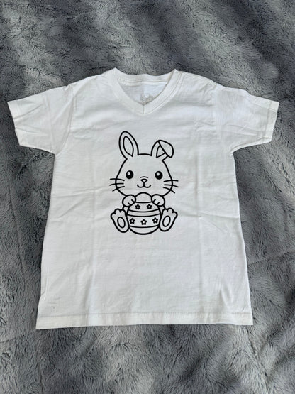 Color Your Own Easter Bunny Shirt 🐰🎨