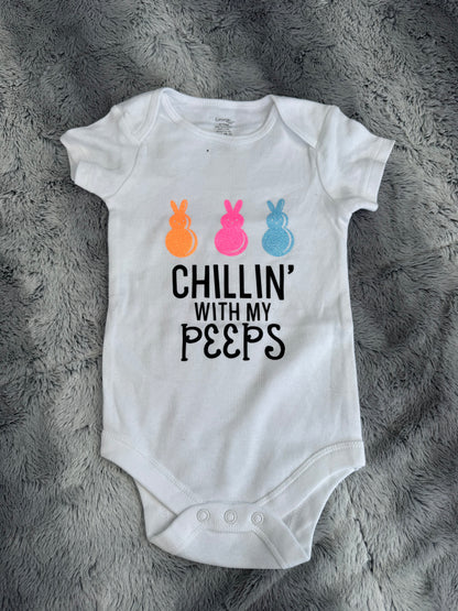 “Chillin’ With My Peeps” Easter Shirt 🐰🌸