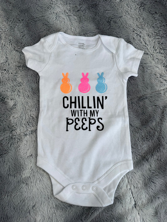 “Chillin’ With My Peeps” Easter Shirt 🐰🌸