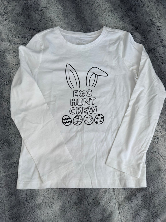 Color Your Own “Egg Hunt Crew” Easter Shirt 🐰🥚🎨