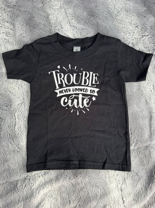 “Trouble Never Looked So Cute” Kids T-Shirt 😎✨