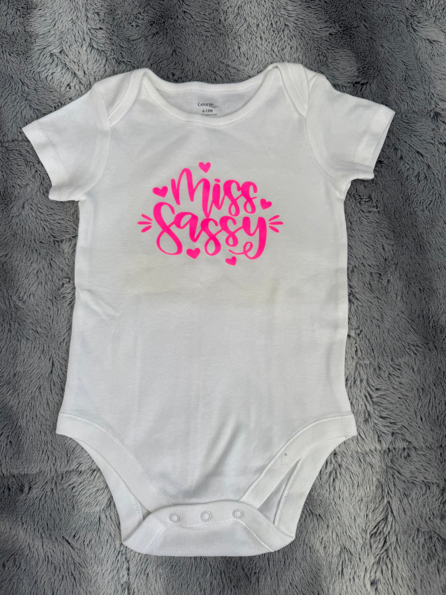 “Little Miss Sassy” Baby Bodysuit 💖✨