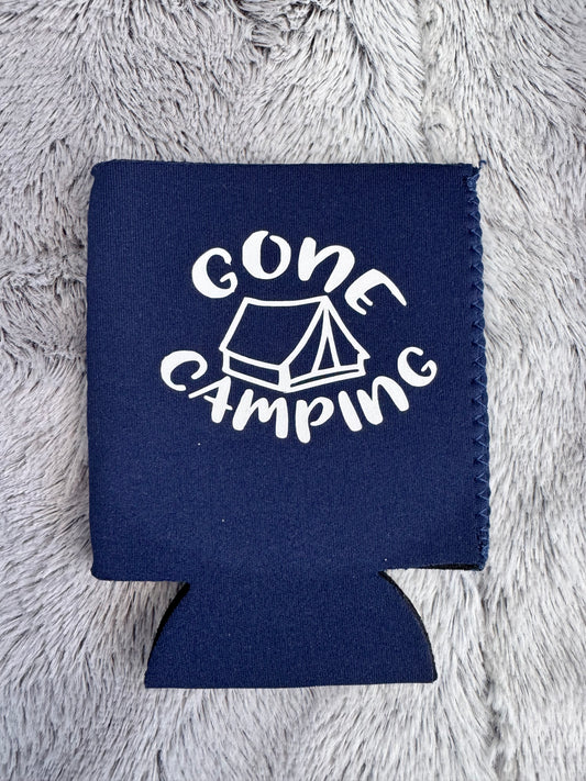 “Gone Camping” Can Koozie 🏕️🥤