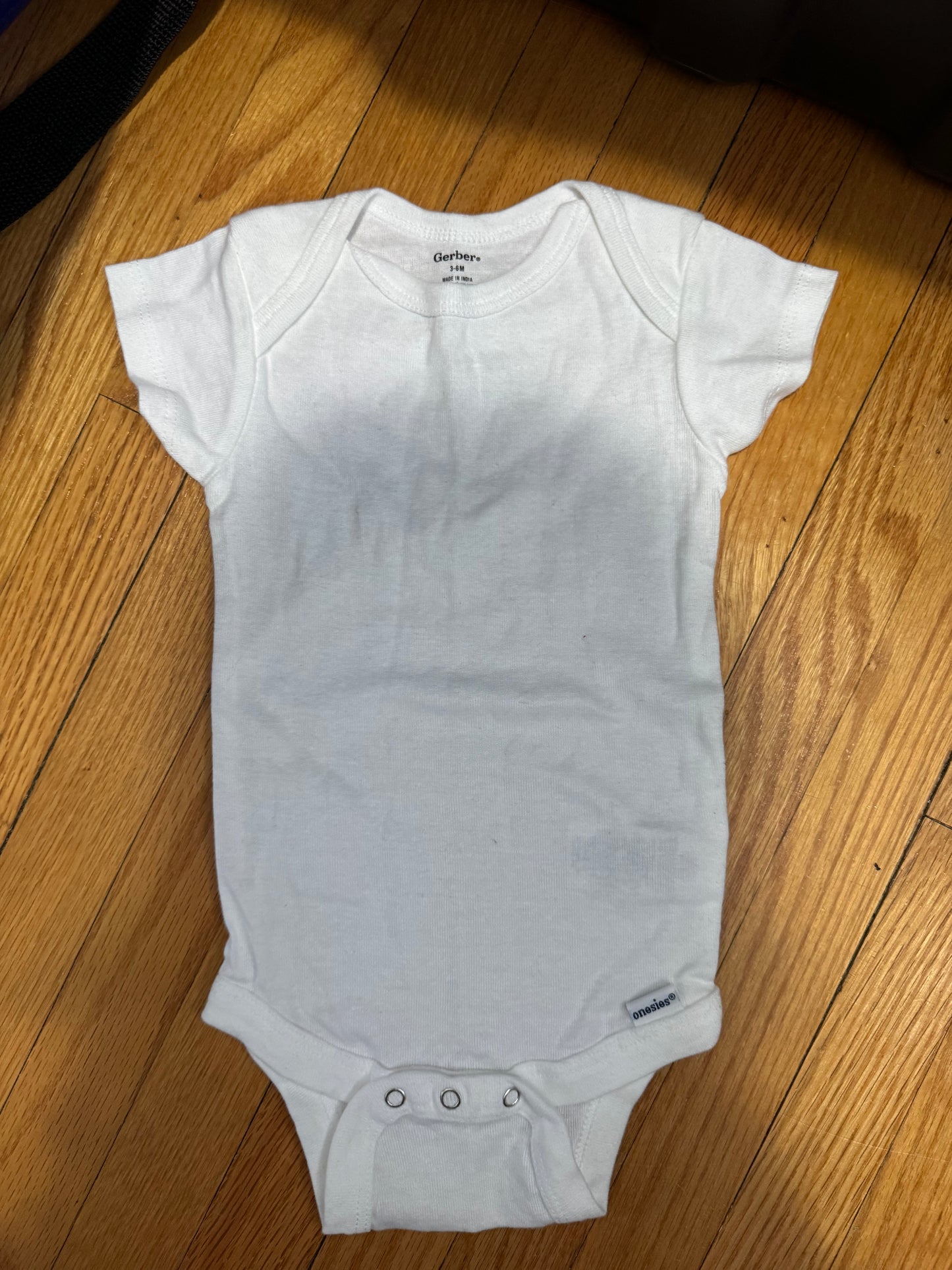3-6 month Blank Baby Onesie – Custom Ready 👶✨
