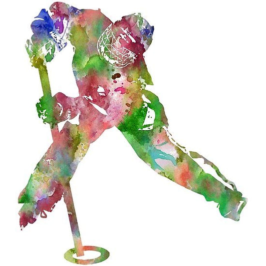 Watercolor Ringette Player – Design Only