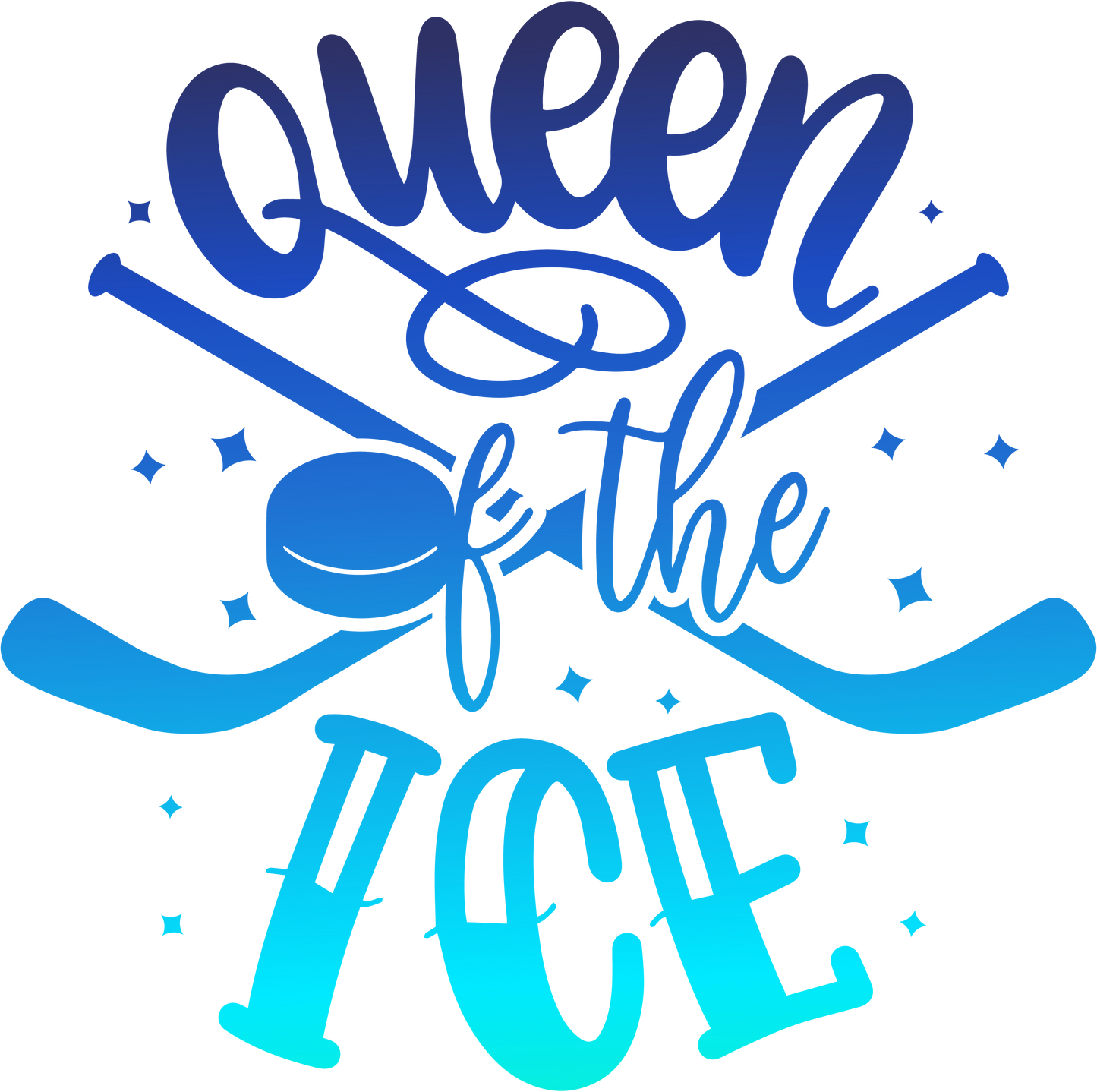 Queen of the Ice Hockey Design 👑🏒