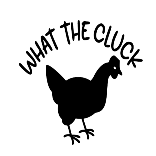 What The Cluck Car Decal