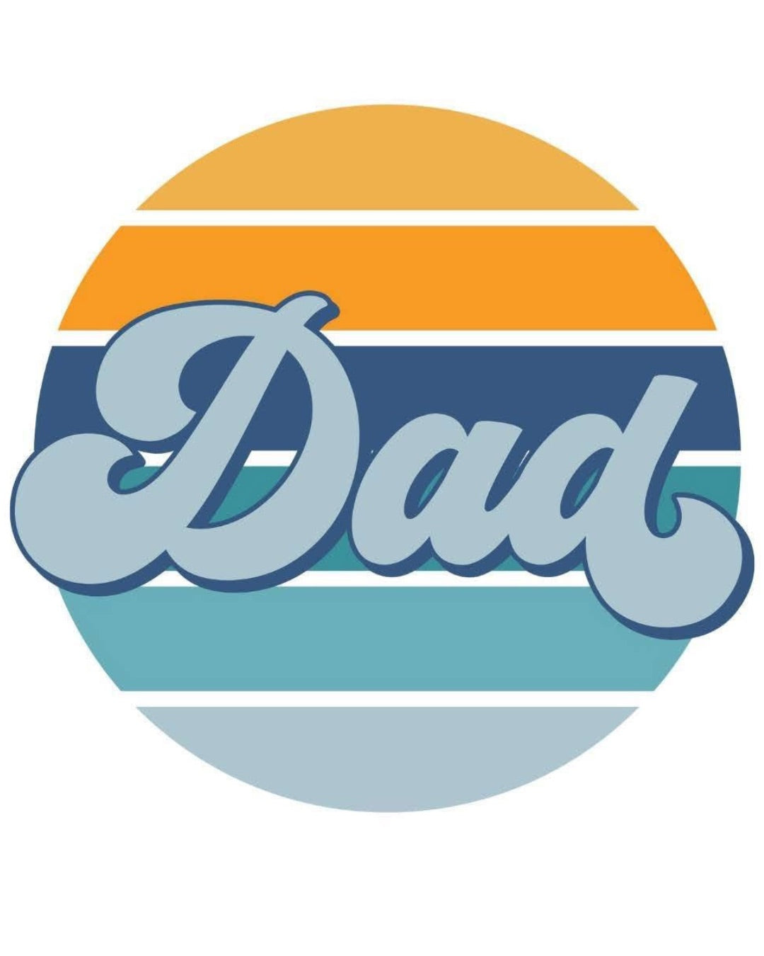 Retro Dad Sunset Design – Design Only
