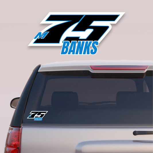 Banks Racing #75 Car Decal