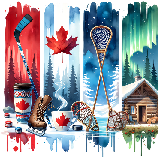 Canadian Winter Life Design 🍁❄️🏒
