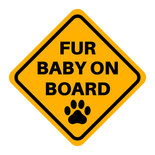 Fur Baby On Board Car Decal
