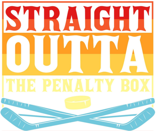 Straight Outta the Penalty Box – Car Decal