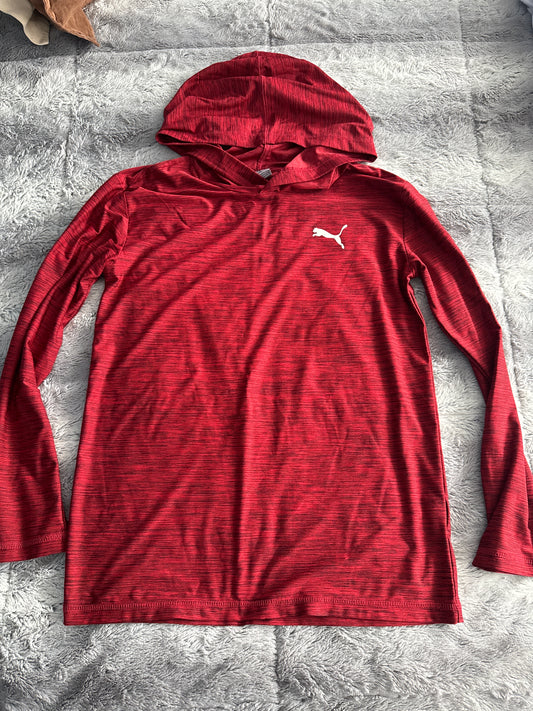 Youth X-Large Puma Dry-Fit Long Sleeve Hooded Shirt – Blank Apparel