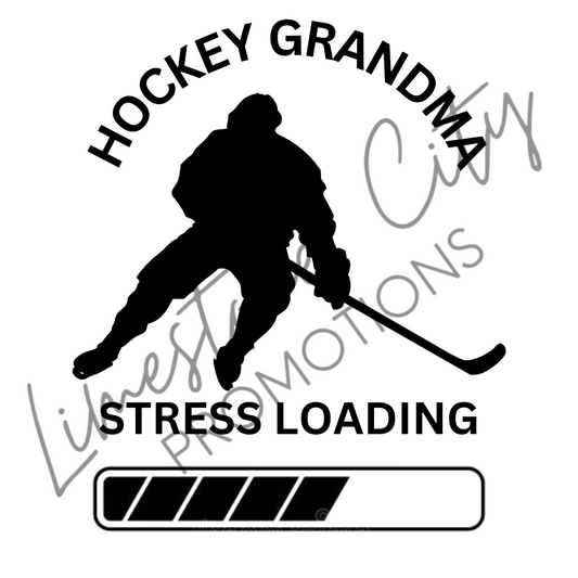 Hockey Grandma Stress Loading Car Decal