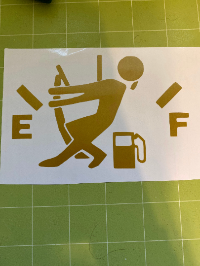 Gas Gauge Car Decal