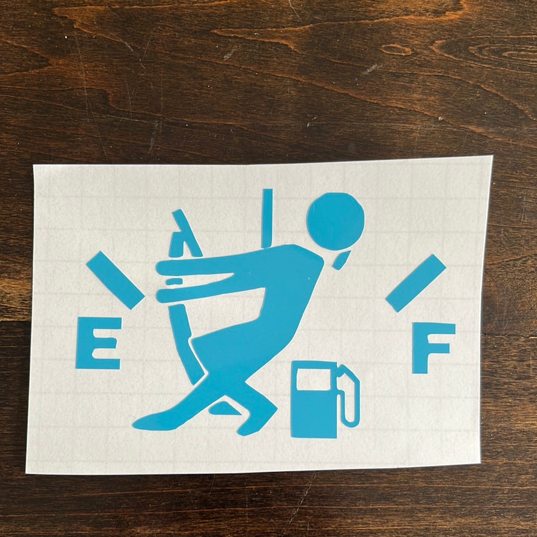 Gas Gauge Car Decal