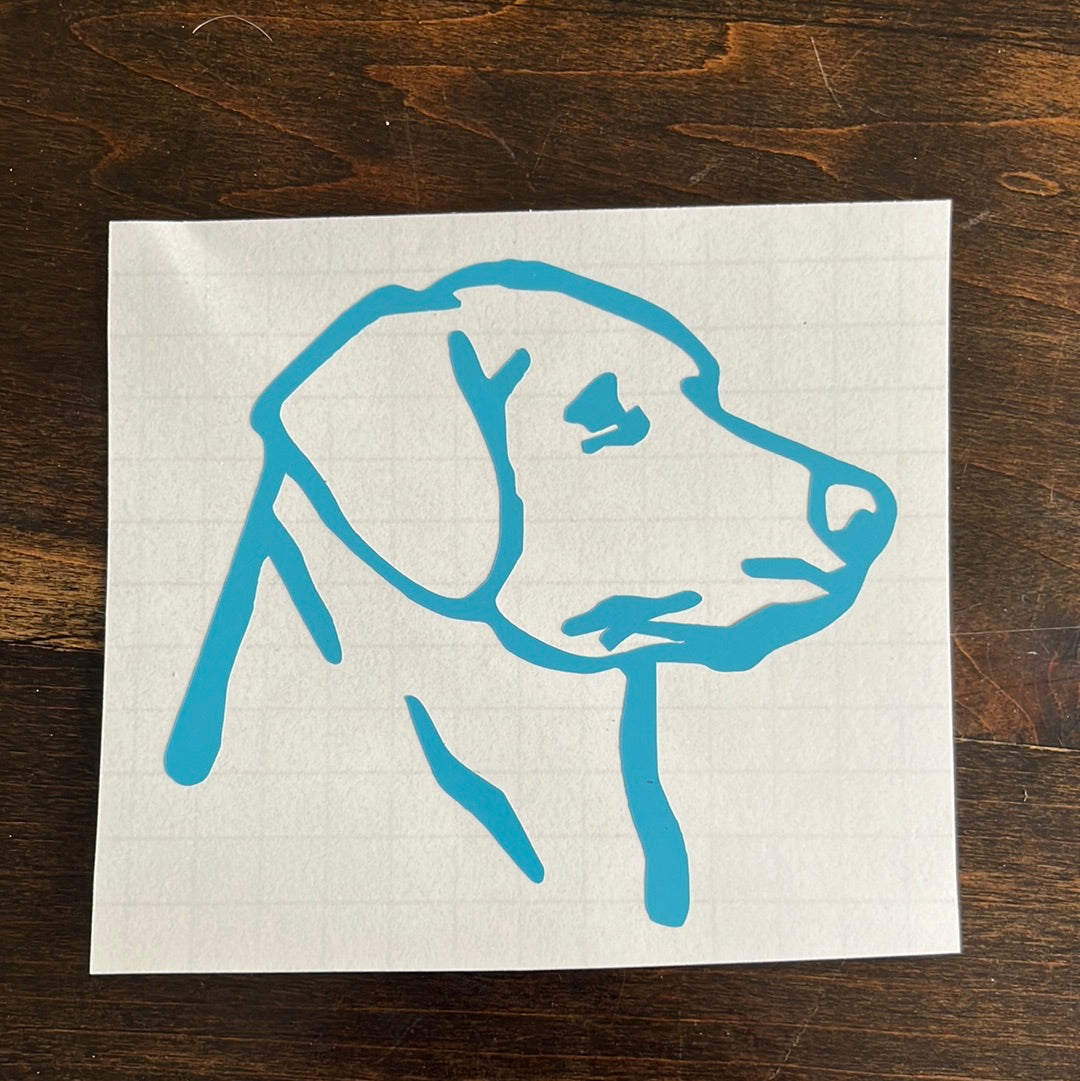 Lab Silhouette Decal