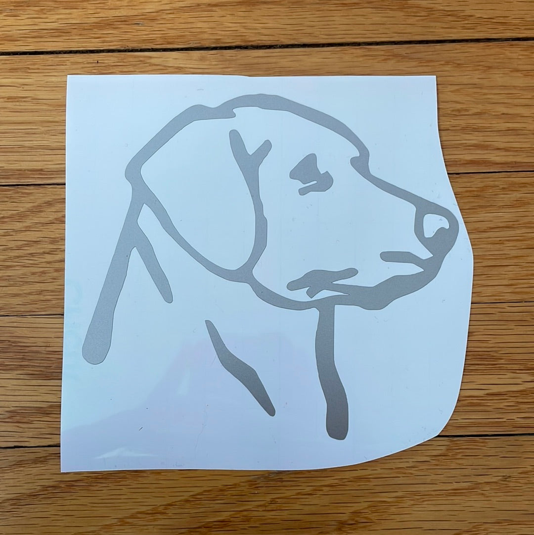 Lab Silhouette Decal