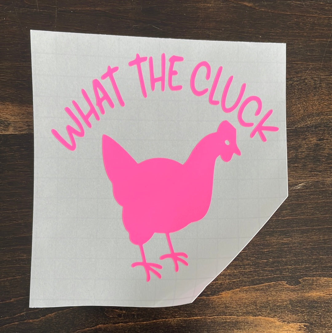 What the cluck car decal