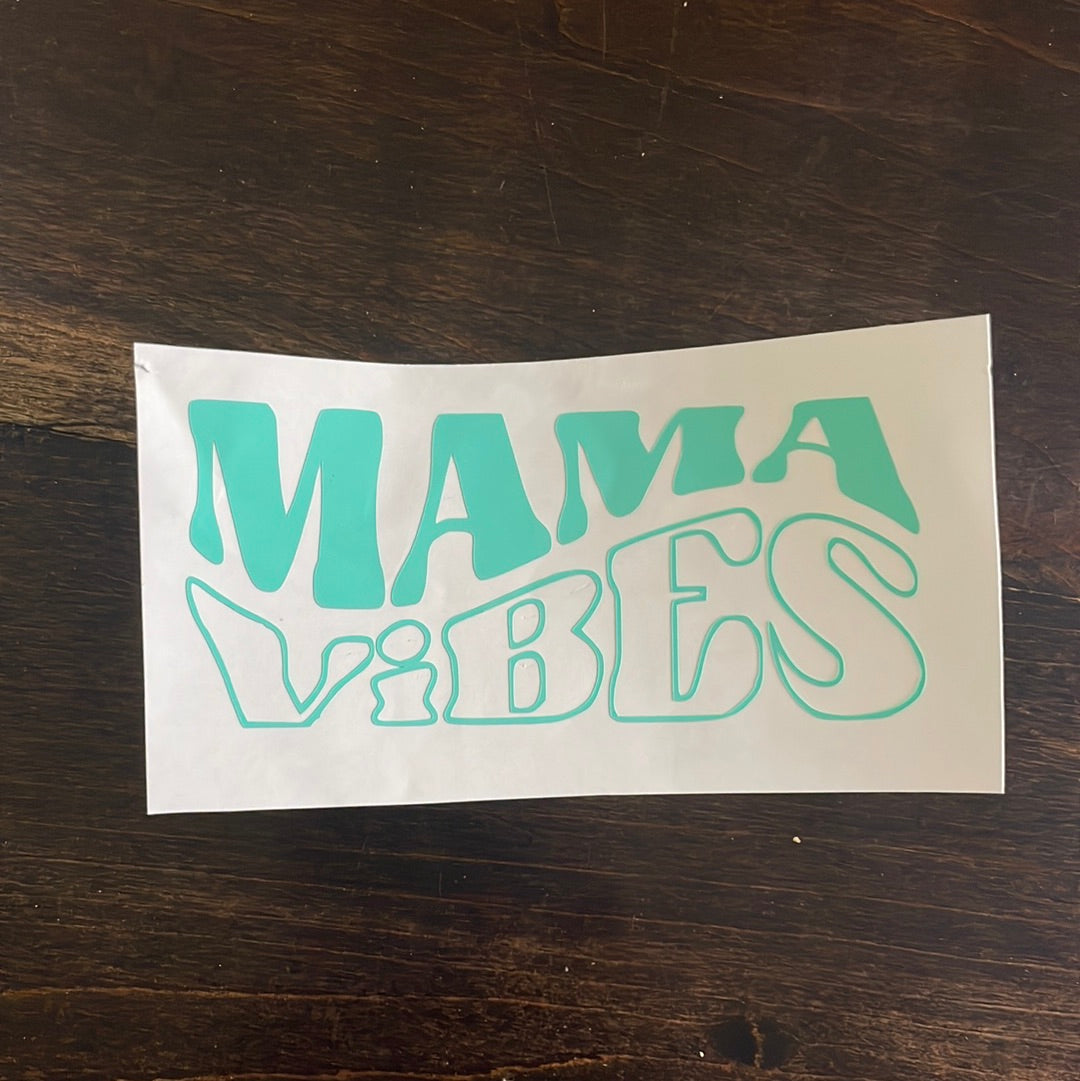 Mama Vibes Car Decal